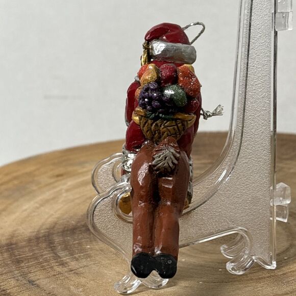 Pam Schifferl - Midwest Cannon Falls - Santa On Reindeer Figurine Ornament 2.5" - Picture 2 of 5